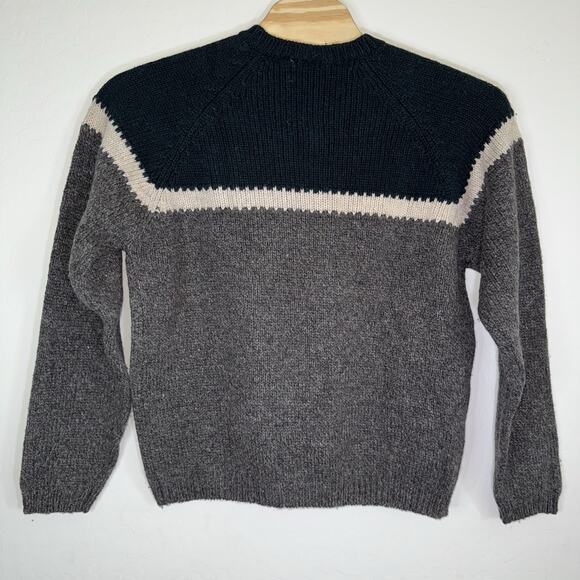 Vintage Route 66 Wool Blend Chunky Sweater Mens Grandpa Oversized Size Medium - Picture 2 of 5